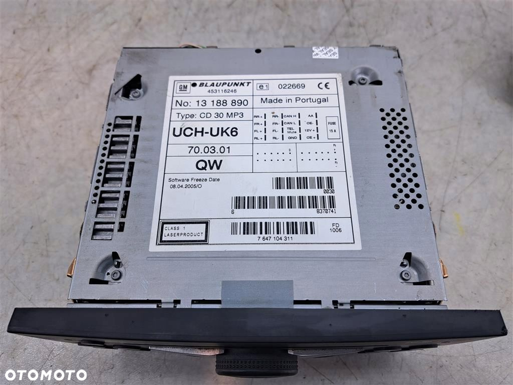 Radio+ wyświetlacz kpl Opel Combo C 01-11 13188890 13208191 - 2