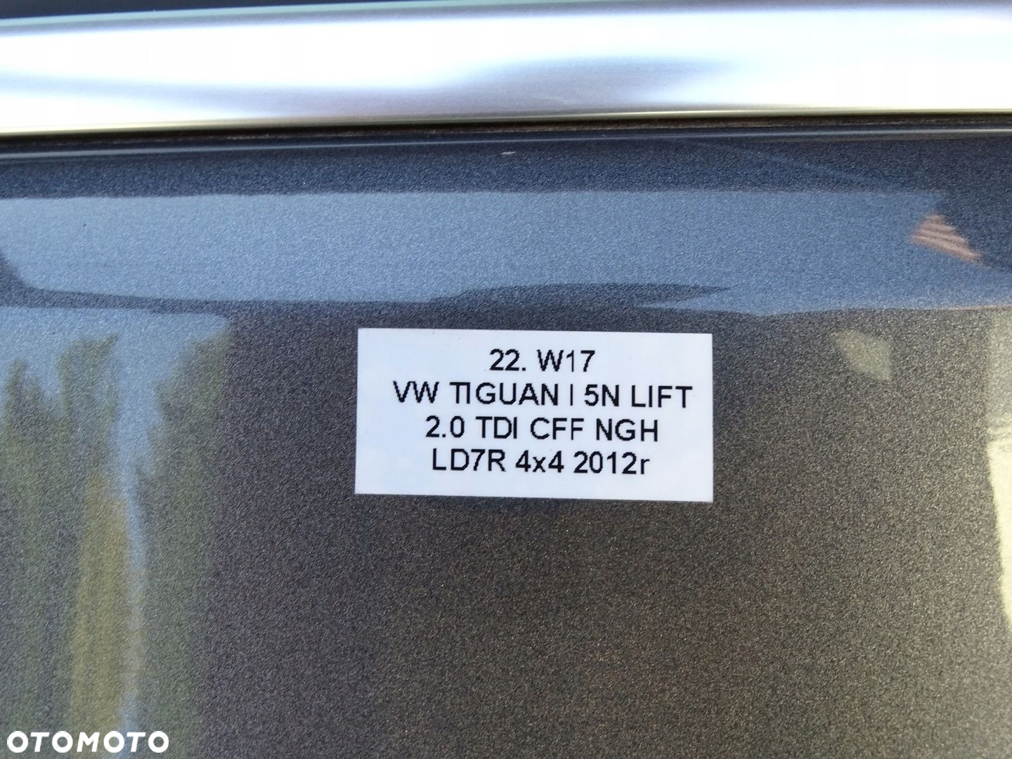 DRZWI LEWY TYŁ LEWE TYLNE LD7R VW TIGUAN I 5N 07-16r - 15