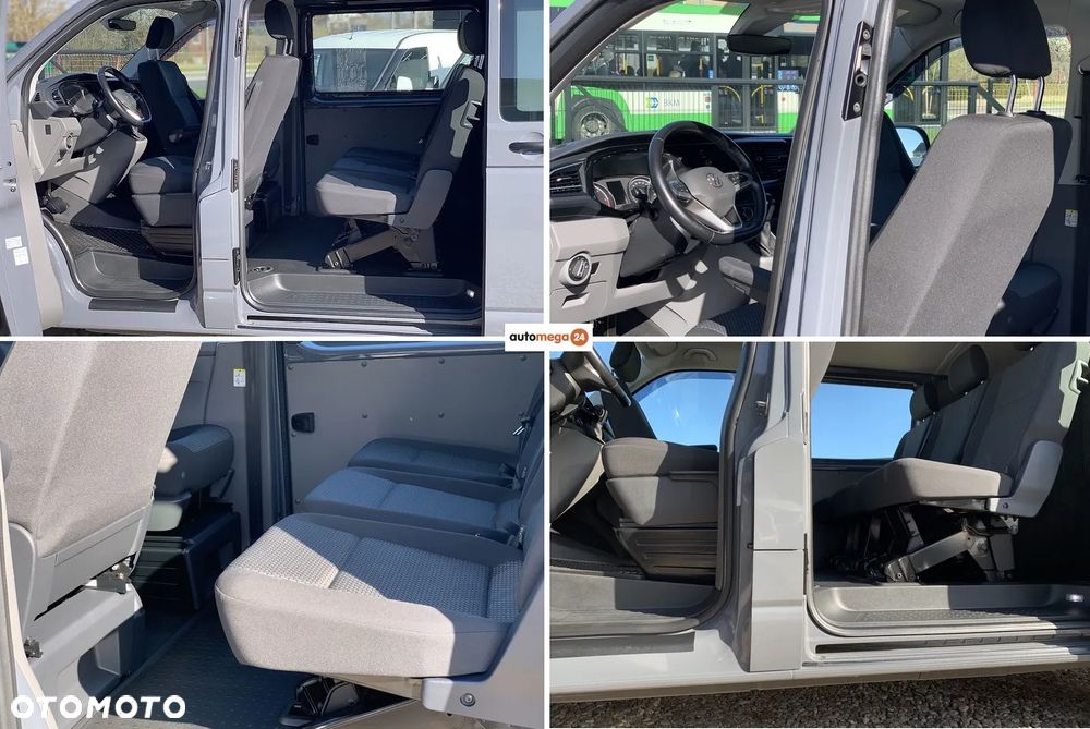 Volkswagen TRANSPORTER T6 TRWAŁY TDI SILNIK DNA 2.0TDI MOC 150KM DSG 7 MOCNA SKRZYNIA DQ-500 AUTOMAT, ZABUDOWA KOMBI VAN MINIBUS SPECJALNA CARAVELLE Reflektory FULL-LED Przód,  Lampy FULL-LED Tył, Kamera, Radar, Czujniki zmiany pasa, 2x boczne drzwi przesuwne! Aktywny tempomat, Podgrzewane fotele, Dwustrefowa Klimatyzacja i ogrzewanie! Fabryczne oryginał WEBASTO 5kW THERMO COMFORT SE Szybkie nagrzewanie silnika zimą! Ilość miejsc 9 osobowy - 4