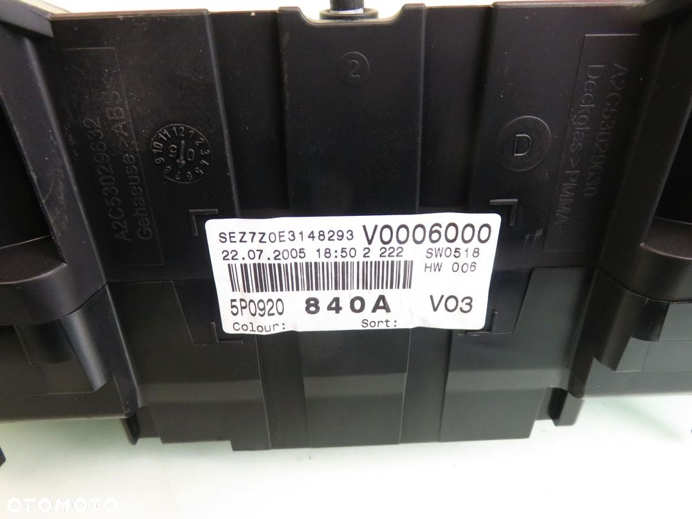 LICZNIK SEAT TOLEDO III 2.0 TDI 5P0920840A - 3