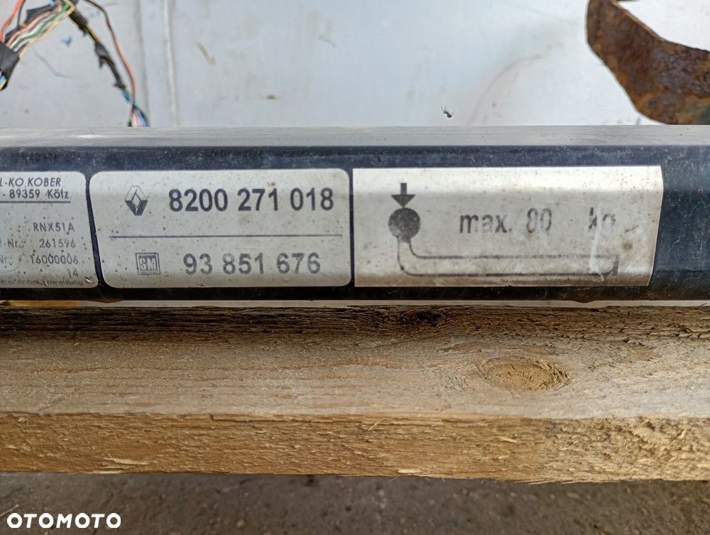hak holowniczy wiązka opel vivaro a renault trafic II primastar 2001-2014 8200271018 93851676 - 8