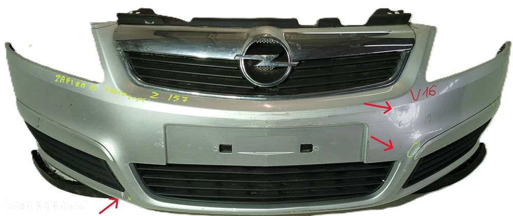 zderzak przedni przód grill OPEL ZAFIRA B LIFT 08-12 Z157 - 1