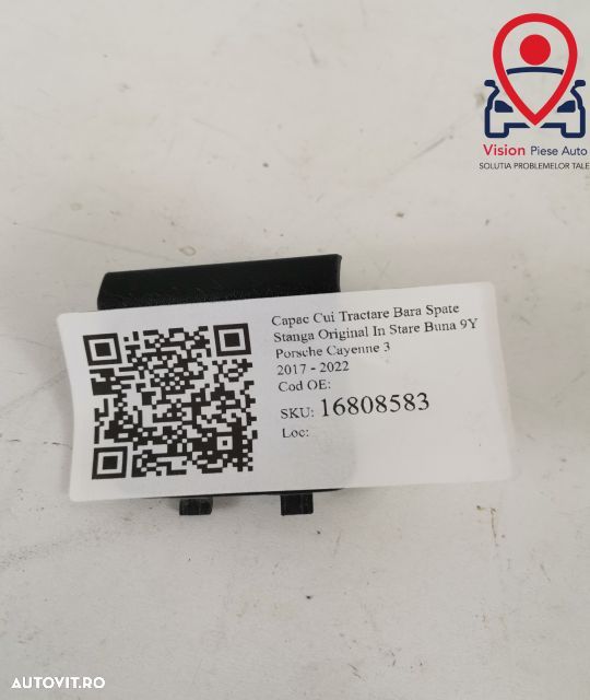 Capac Cui Tractare Bara Spate Stanga Original In Stare Buna 9Y Porsche - 4