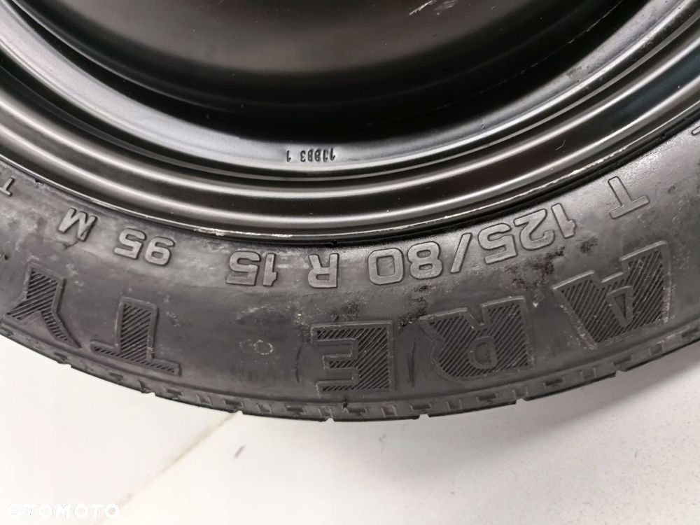 KOŁO DOJAZDOWE 125/80 R15 98AB-NA 2150836 4x108 Ford Fiesta Mk5 Mk6 - 7