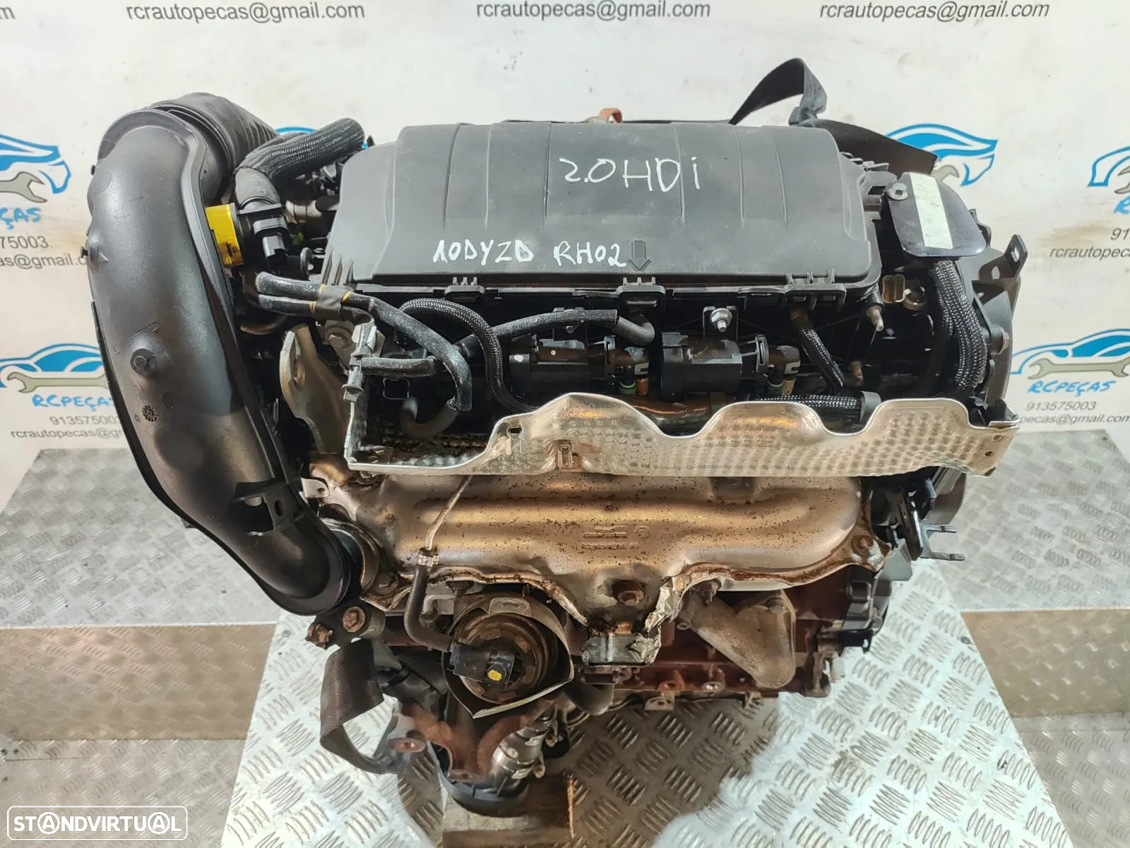 Motor Completo Citroen Peugeot PSA 2.0 HDI 16V 163CV 10DYZD RH02 CITROEN DS5 - 4