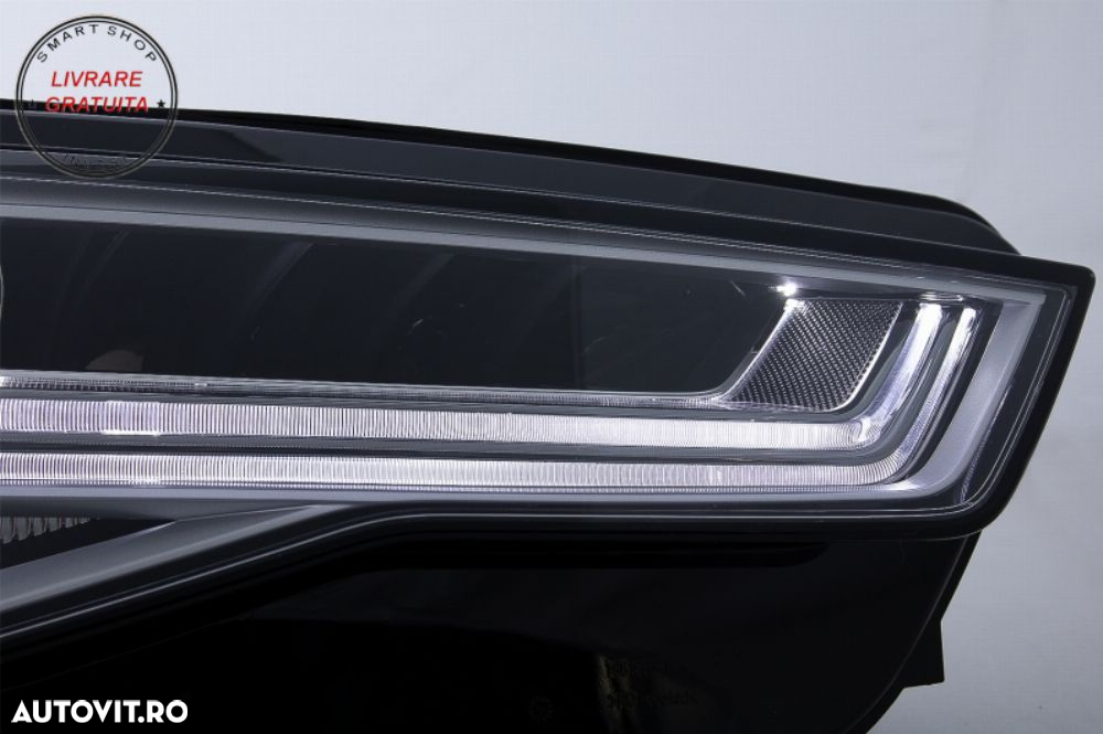 Bara Fata cu Faruri Full LED Semnalizare Dinamica Secventiala Audi A6 4G (2011-201- livrare gratuita - 18