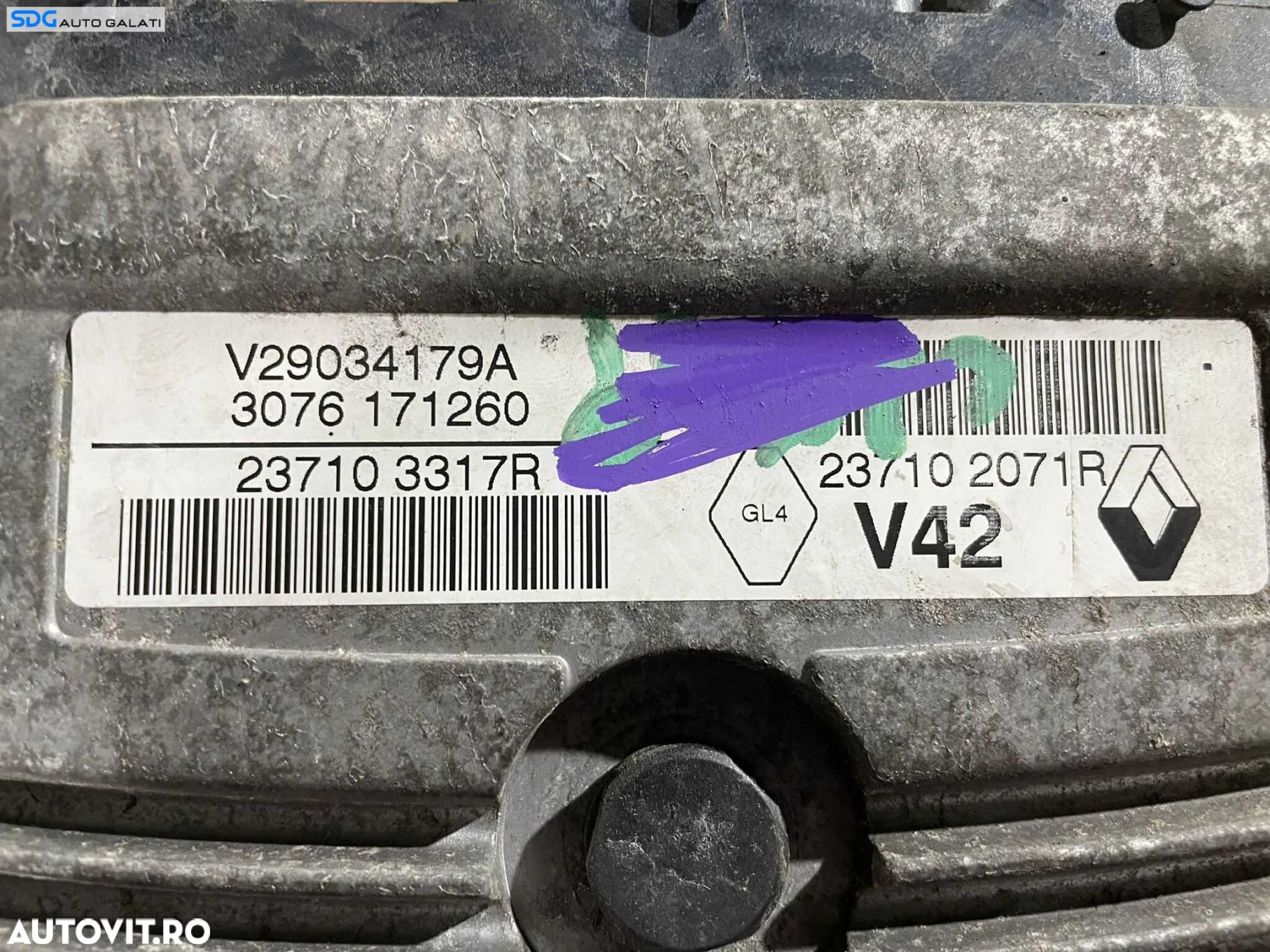 Kit Pornire ECU Calculator Motor Calculator Confort Chei Cheie CIP Imobilizator Dacia Logan 2 1.2 Benzina 2012 - 2020 Cod 237102071R V29034179A 3076171260 284B14559R [LR0060] [LR0061] - 3