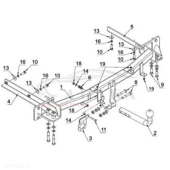 Hak Holowniczy Odkręcany Do Mb Mercedes Benz C Klasa S203 Kombi 2001-2007 - 5