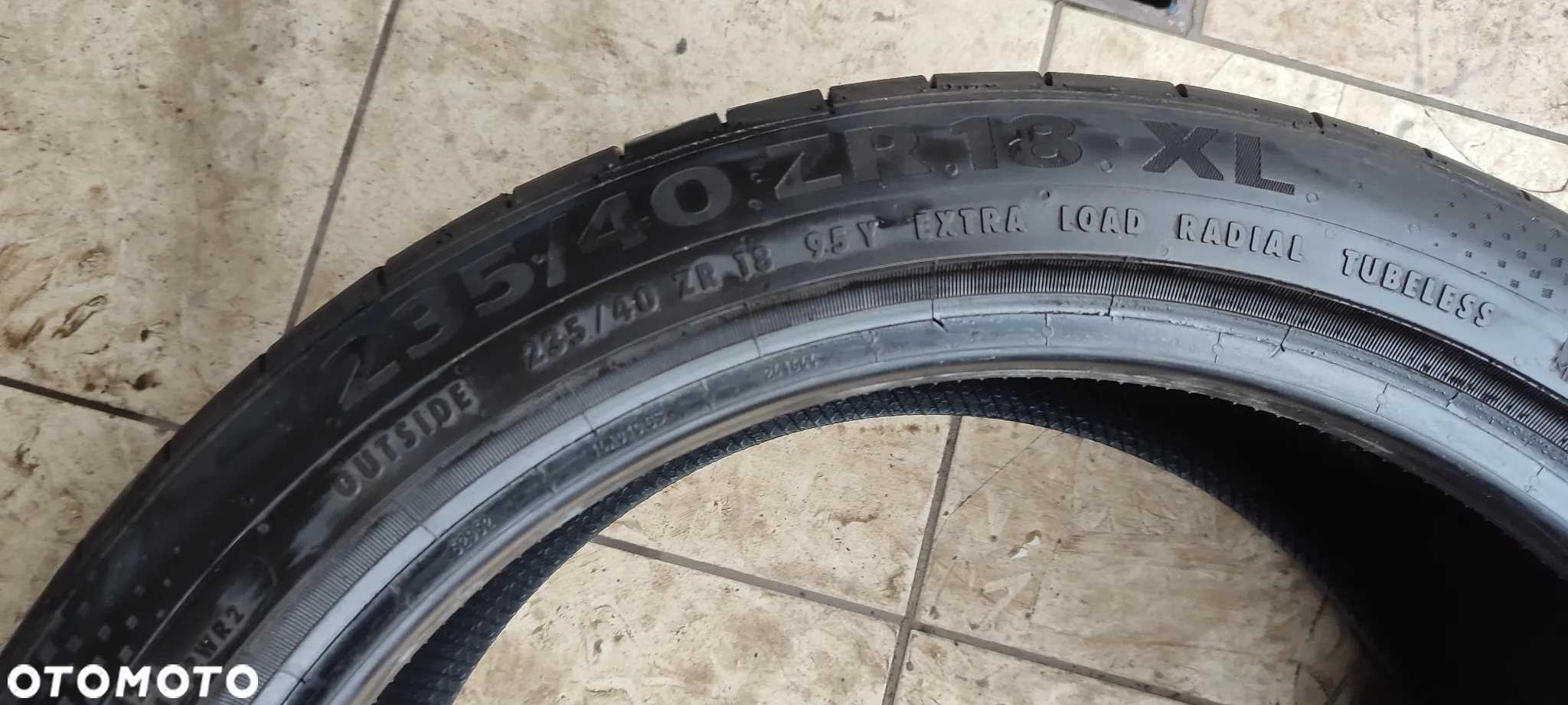 OPONY LETNIE 235/40R18 95Y XL CONTINENTAL SPORT CONTACT 6 (5122) LATO 2x6mm 2x5mm KOMPLET 4 SZTUKI - 6