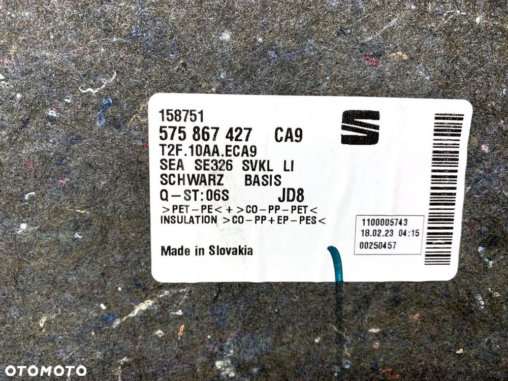 BOCZEK BAGAŻNIKA LEWY  SEAT ATECA (KH7, KHP) 2016 - 2022 1.5 TSI 110 kW [150 KM] benzyna 2018 - - 3