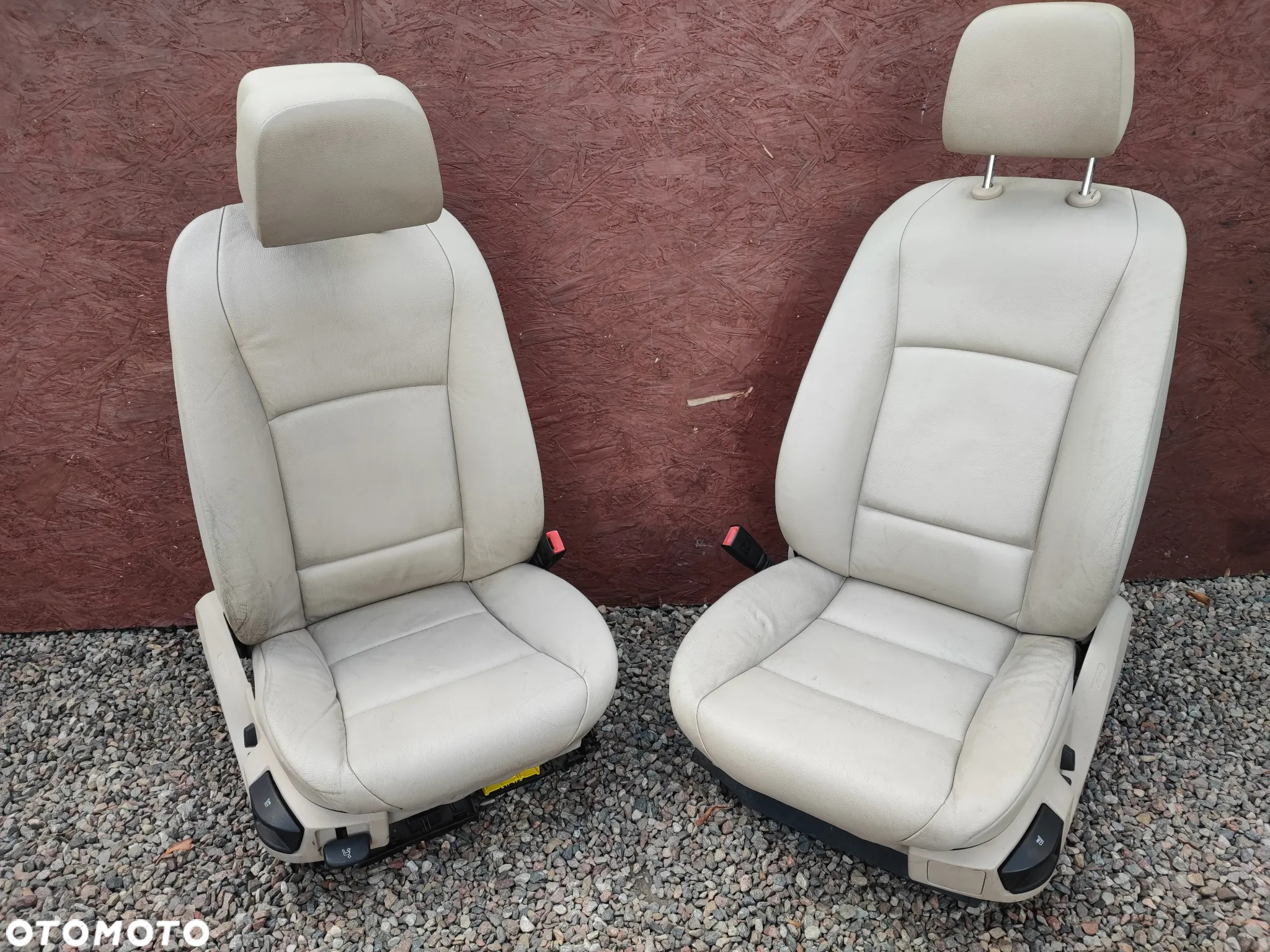 BMW F10 / F11 ORYGINALNE FOTELE PRZEDNIE LEWEY / PRAWY W KOLORZE OYSTER / DAKOTA CREMA ELEKTRYCZNE, PODGRZEWANE O NR. 52 10 9 172 763 OEM - 2
