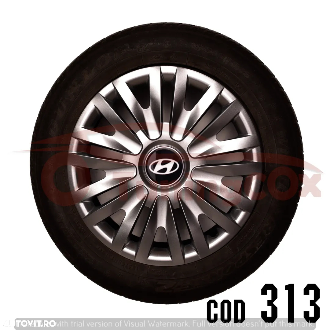 Capace roti R15 HYUNDAI la set de 4 buc,covorase interioare,manson schimbator - 8