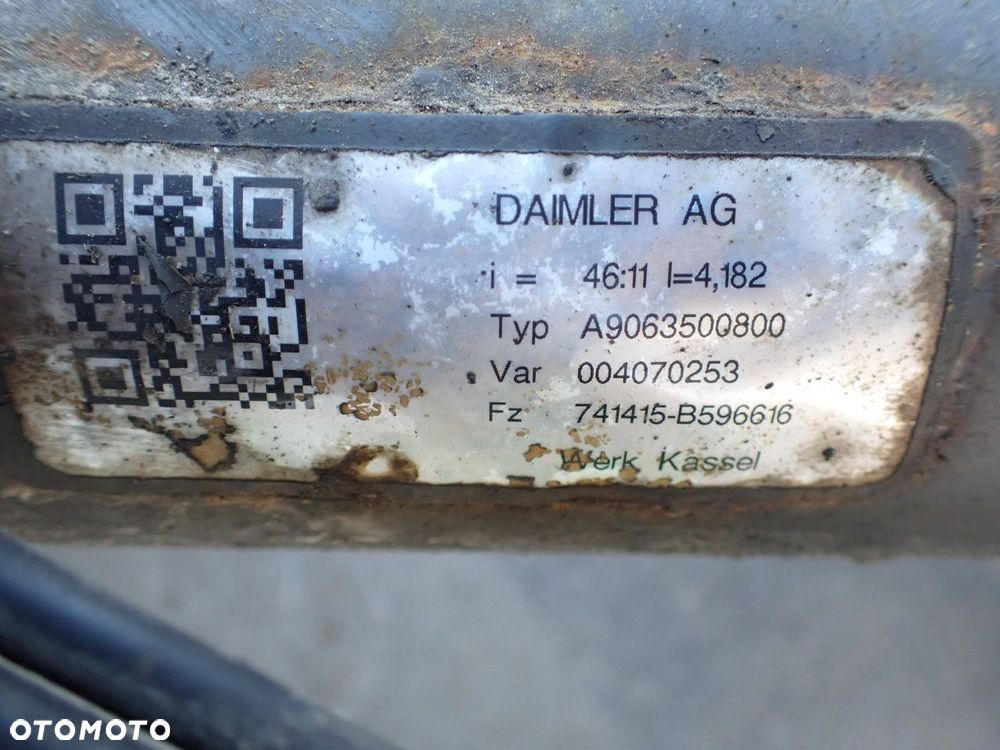 MOST TYLNY MERCEDES-BENZ SPRINTER W906 313 CDI A9063500800 - 9