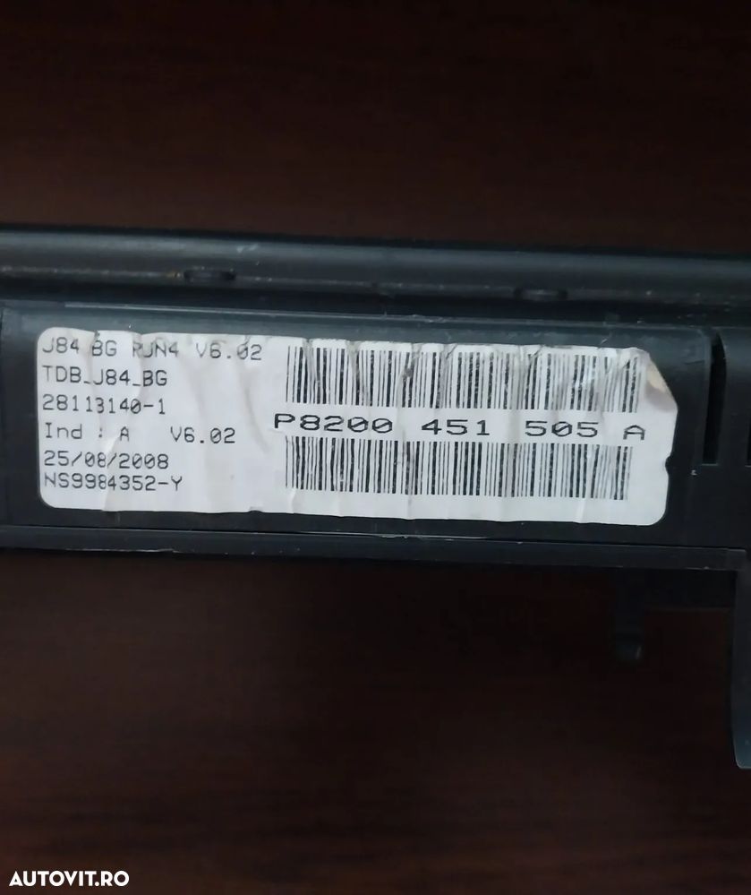 Ceas de bord Renault Scenic 2 din 2003 8200451505A - 2