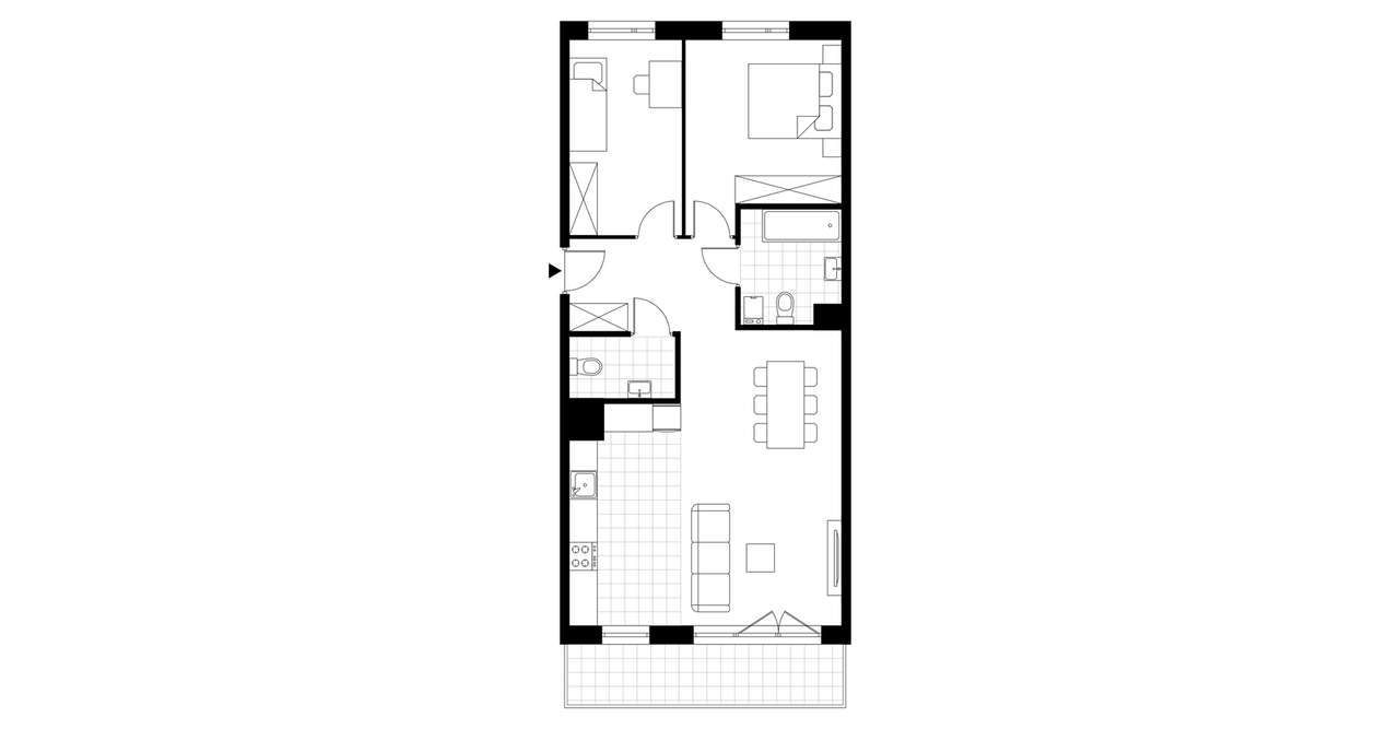 3-pokojowe mieszkanie 69m2 + balkon - Pełny obrazek: 3/23