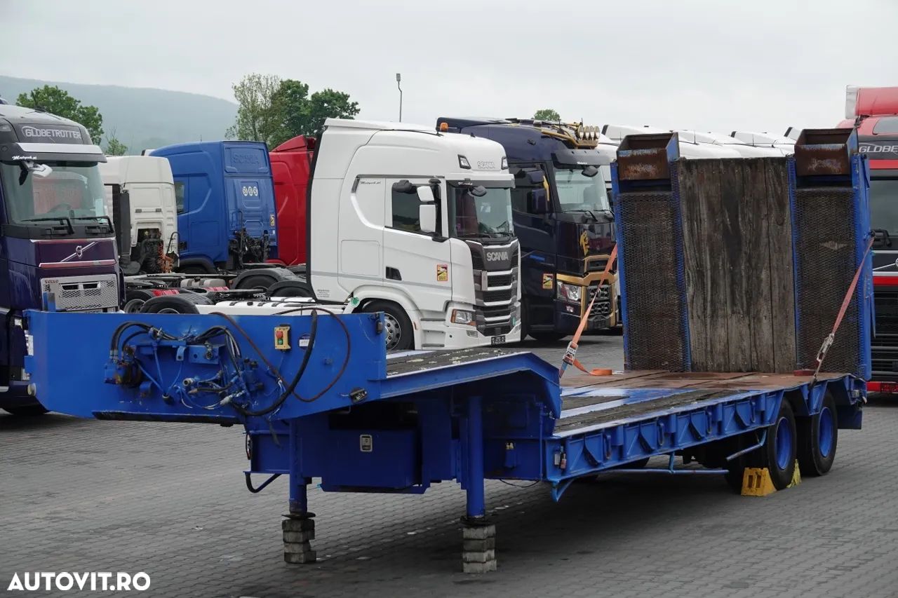 Kaiser REMORCĂ KAISER / RAMPE HIDRAULICE / TROLIU / 2 AXI / IMPORTAT - 1