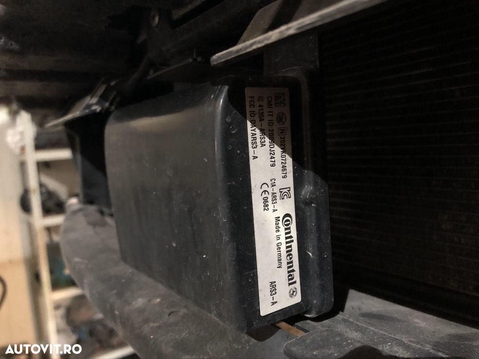 Senzor radar bmw F10 F11 F06 seria 5 6 Dystronic ACC 6854995 bara fata aripa aripi capotă aluminiu originala spoiler - 2