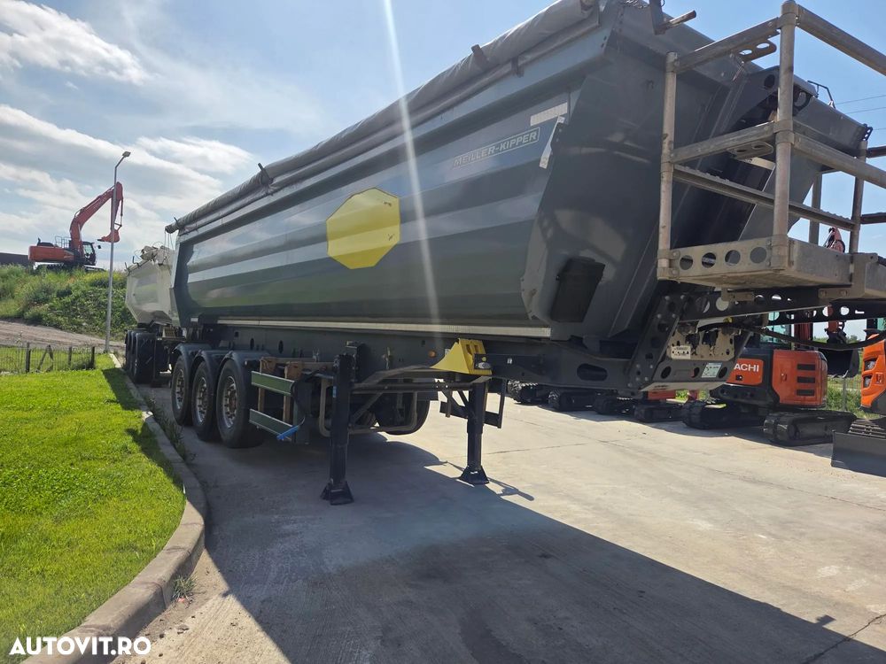 Meiller 28mc, 3 axe, Axe SAF, axa liftabila, scena vizitare, prelata, protectii laterale sasiu, frane disc, model KISA3, posibilitate leasing 3 ani-PROMOTIE 23.900 EUR+Tva - 3