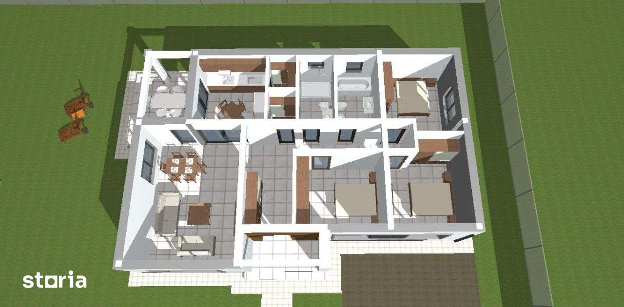casa de vanzare pe parter tauti maghereus strada 9 - Imagine principală: 5/9