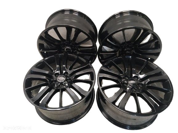 RANGE ROVER VOGUE L322 L405 SPORT L494 9,5X20 ORYGINALNE FELGI ALUMINIOWE R20 ET53 5x120 DEKIELKI LAND ROVER CZARNE ORYGINAŁ - 1