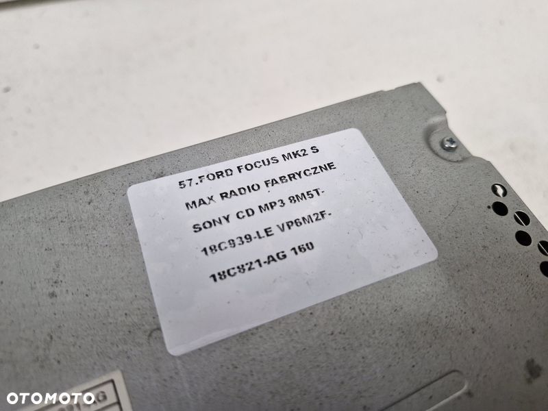 FOCUS MK2 LIFT S-MAX MK1 RADIO FABRYCZNE CD MP3 8M5T-18C939-LE VP6M2F-18C821-AG - 2