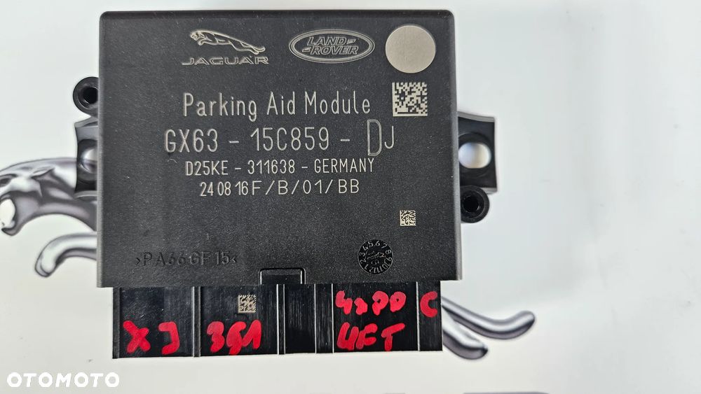 Jaguar XJ 351 LIFT 2015-2019 Moduł parkowania Sterownik PDC przód i tył 4x GX63-15C859-DJ - 2
