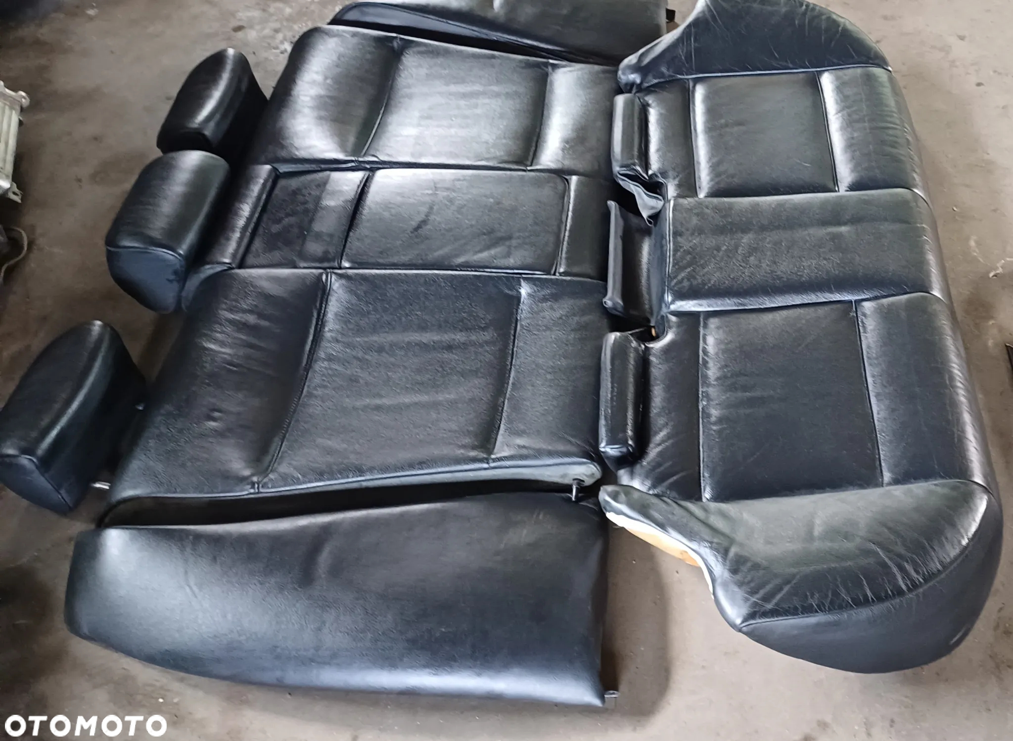 BMW e46 SEDAN FOTELE SKÓRA ładne BOCZKI KANAPA SKŁADANA - 8