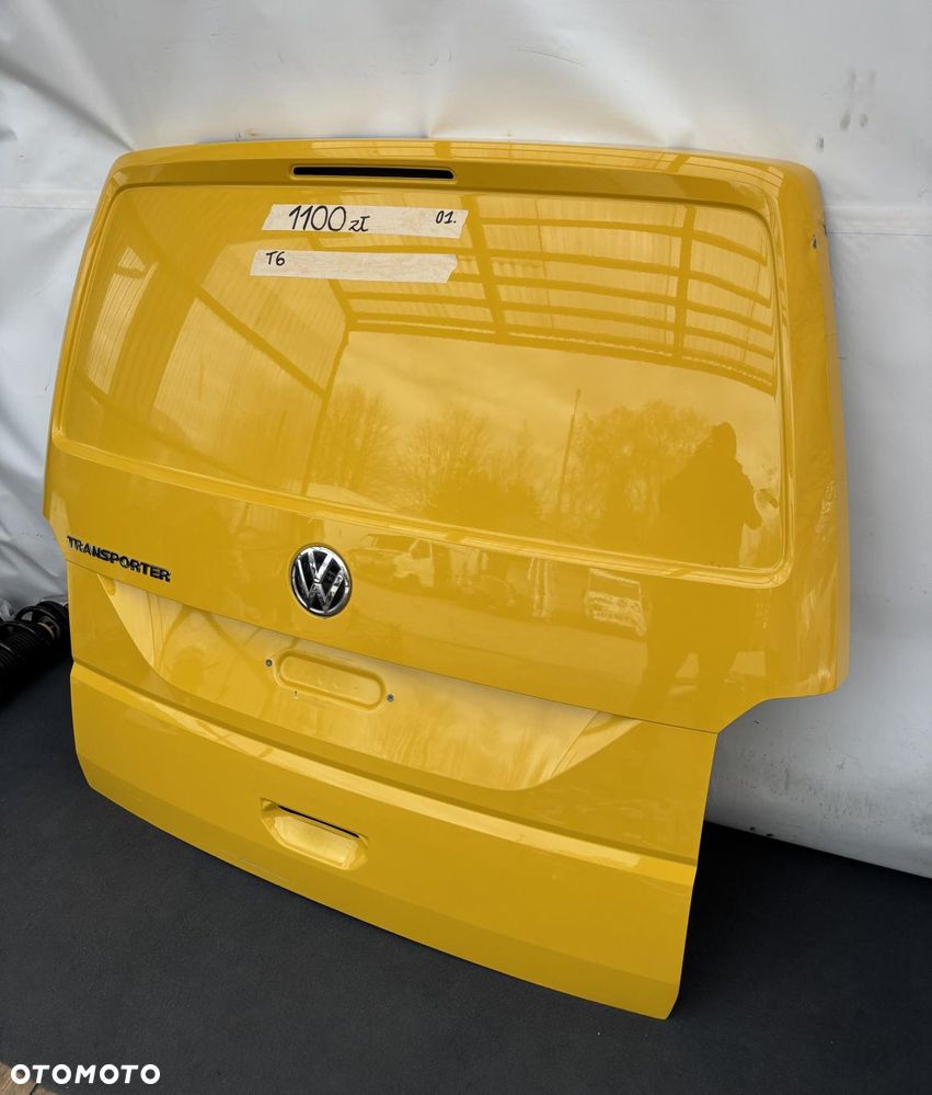 VW T6 TRASPORTER 16- KLAPA TYŁ TYLNA ŻÓŁTA PEŁNA BLACHA 7E0827105C - 3