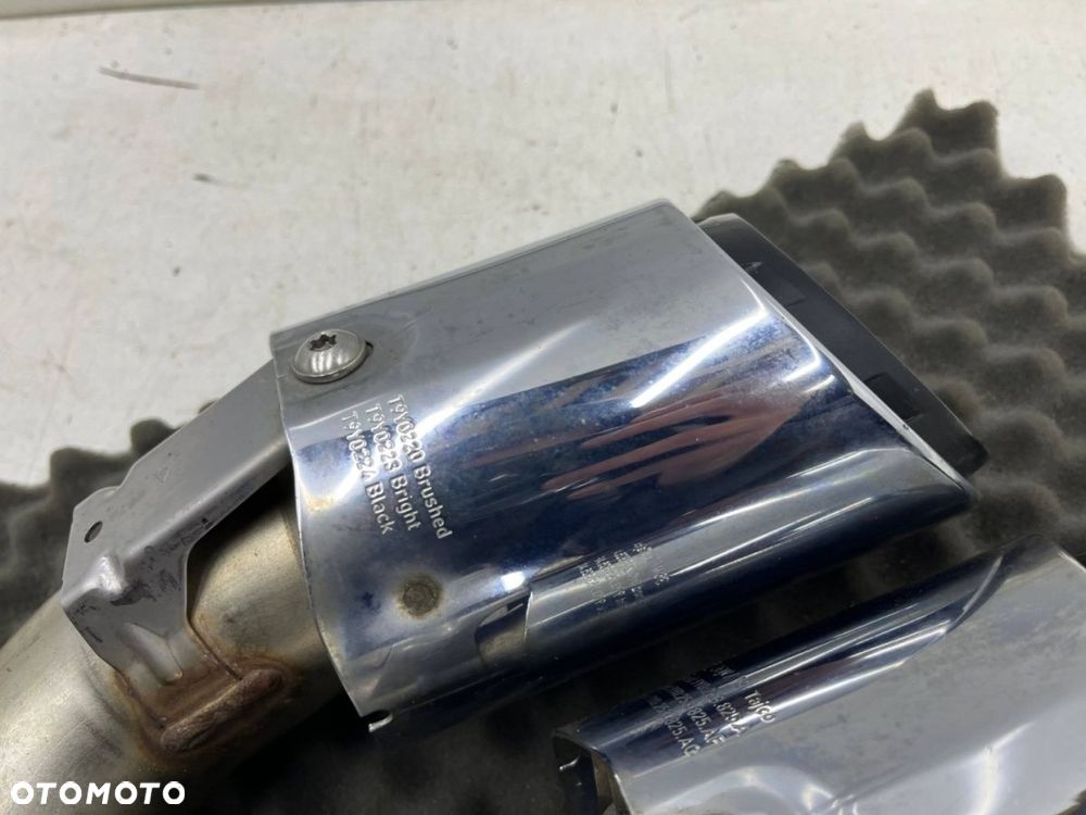 Wydech Porsche Cayenne III 9y 17r.- LEWA tylna podwójna końcówka tłumika nasadka CHROMOWANA - 8