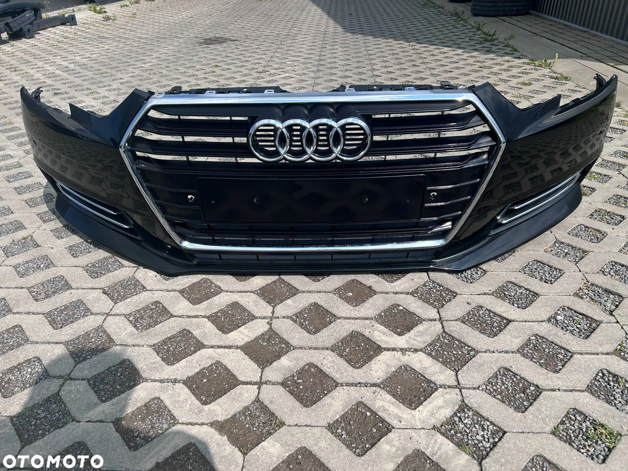 Audi A4 B9 8W Zderzak Przód Przedni kompletny LY9B 15-19r. 4xPDC Ładny - 5