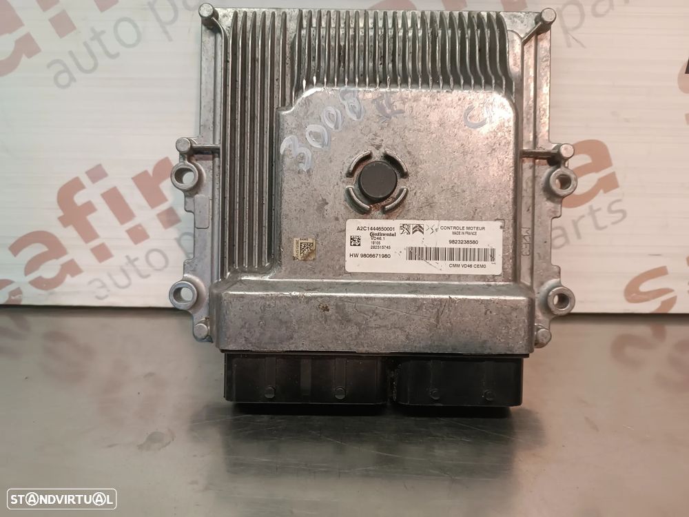 UNIDADE / CENTRALINA DO MOTOR PEUGEOT 308 3008 II / CITROEN C4 II / C4 PICASSO 1.2THP A2C1444650001 282515745 9806671980 9823238580 - 1