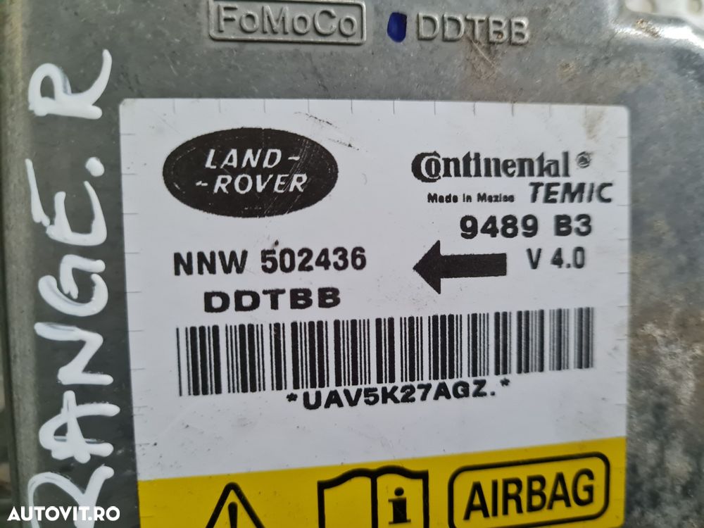 Calculator Modul Airbag Land Rover Range Rover Sport L320 Discovery 3/4 Cod NNW502436 An 2005-2006-2007-2008-2009-2010-2011-2012 Motor 2.7 Tdv6 276DT Dezmembrez Range Rover Sport L320 2.7 Tdv6 Motor 276DT - Dezmembrari Arad - 8