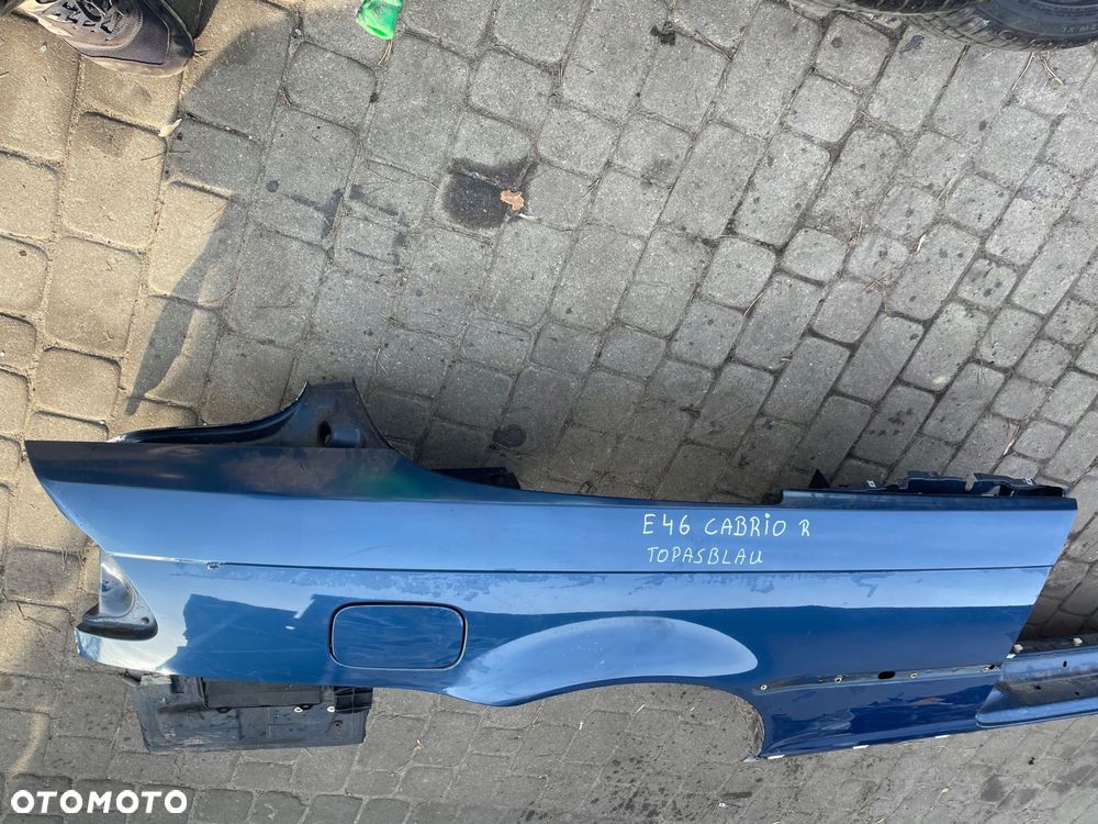 błotnik ćwiartka prawa tył próg bmw e46 cabrio bdb stan - 6