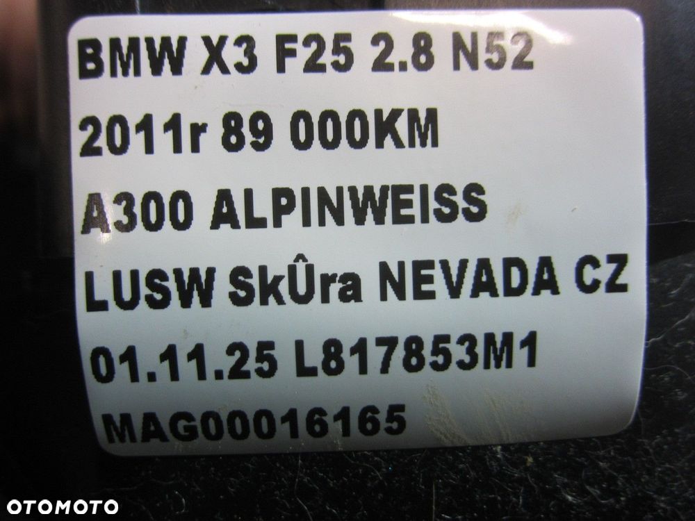 BMW X3 F25 X5 F15 PODUSZKA KIEROWCY AIRBAG USA 32306888432 6865325 6868412 - 11