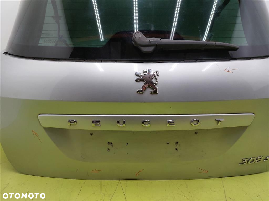 Klapa tył tylna Peugeot 308 T7 2008-2013R  SREBRNA SZYBA KPL LAK:EZRC KOMBI - 11