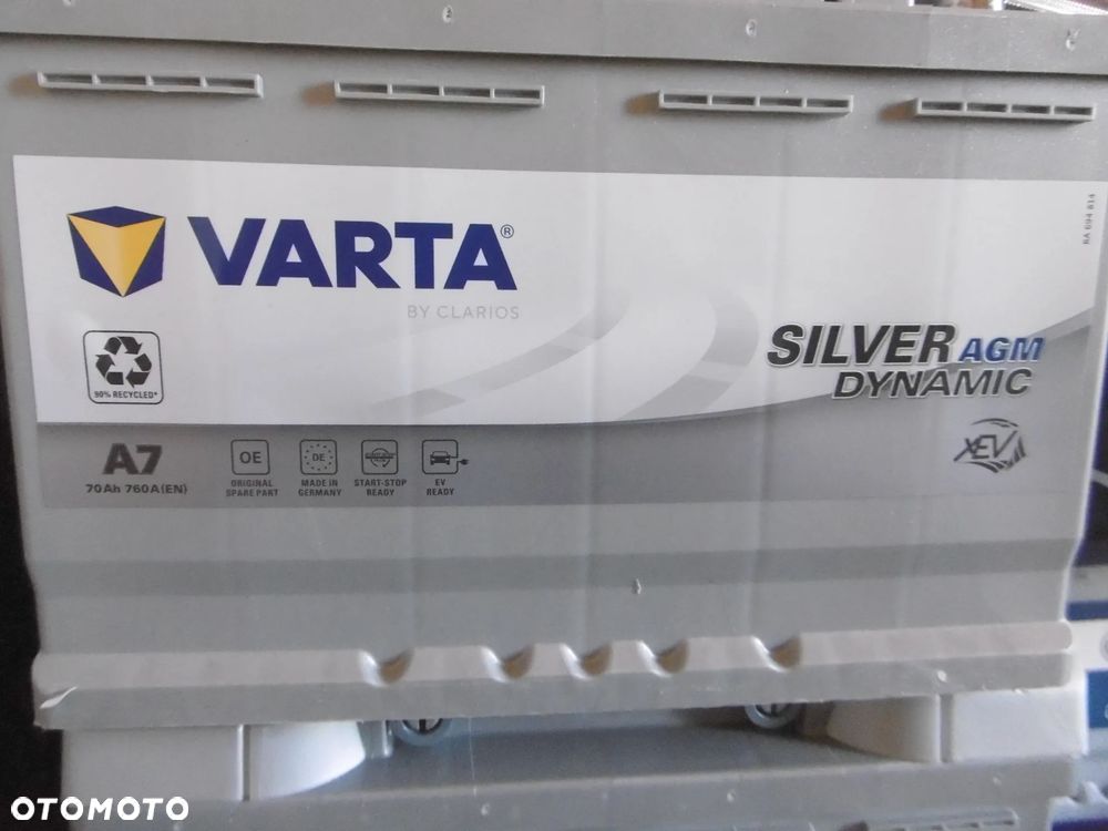 AKUMULATOR VARTA A7 70Ah 760A AGM - 3