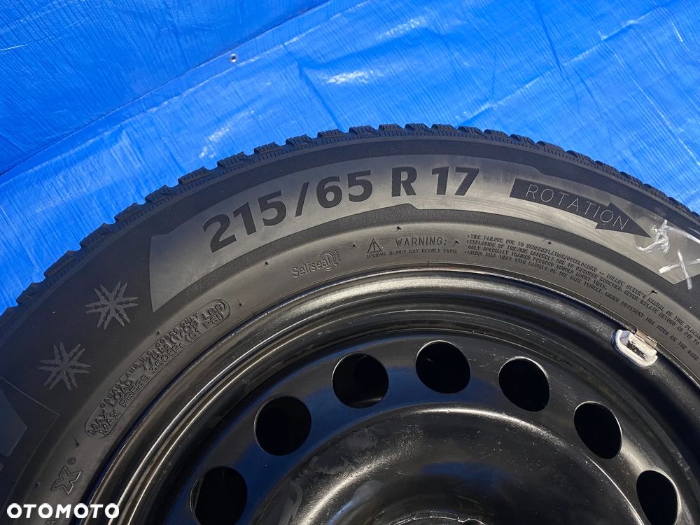 KOŁA KOŁO FELGA STALOWE 17" 5X112; 57,1mm ET38 KOMPLET  OPONY ZIMOWE MICHELIN 6,5mm VW TIGUAN ARTEON GOLF PASSAT SKODA AUDI Q3 Q5 A5 A6 A7 KODIAQ ITP. - 15