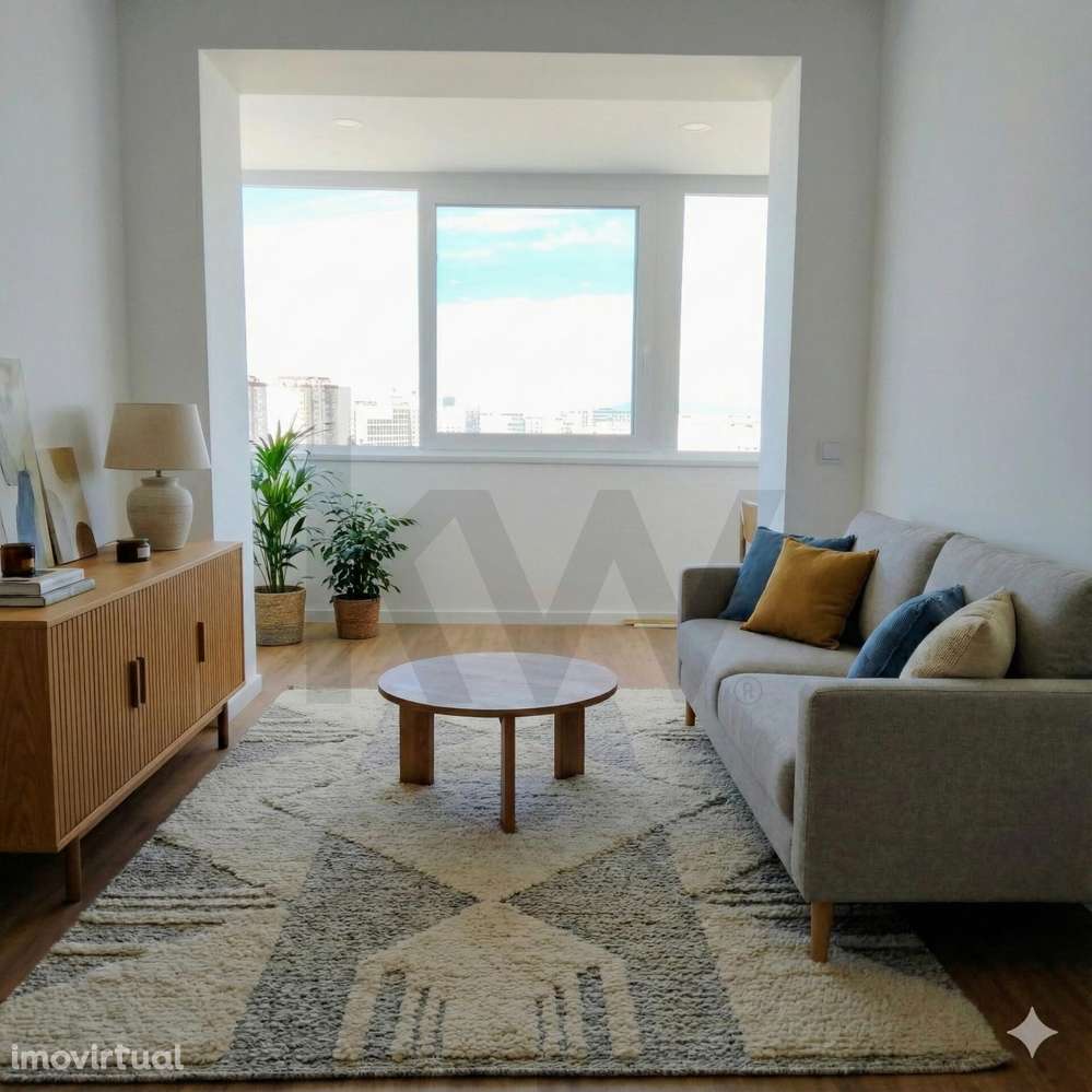 ️ Apartamento T2 com VISTA MAR Costa Caparica - Totalmente renovado - Grande imagem: 5/43