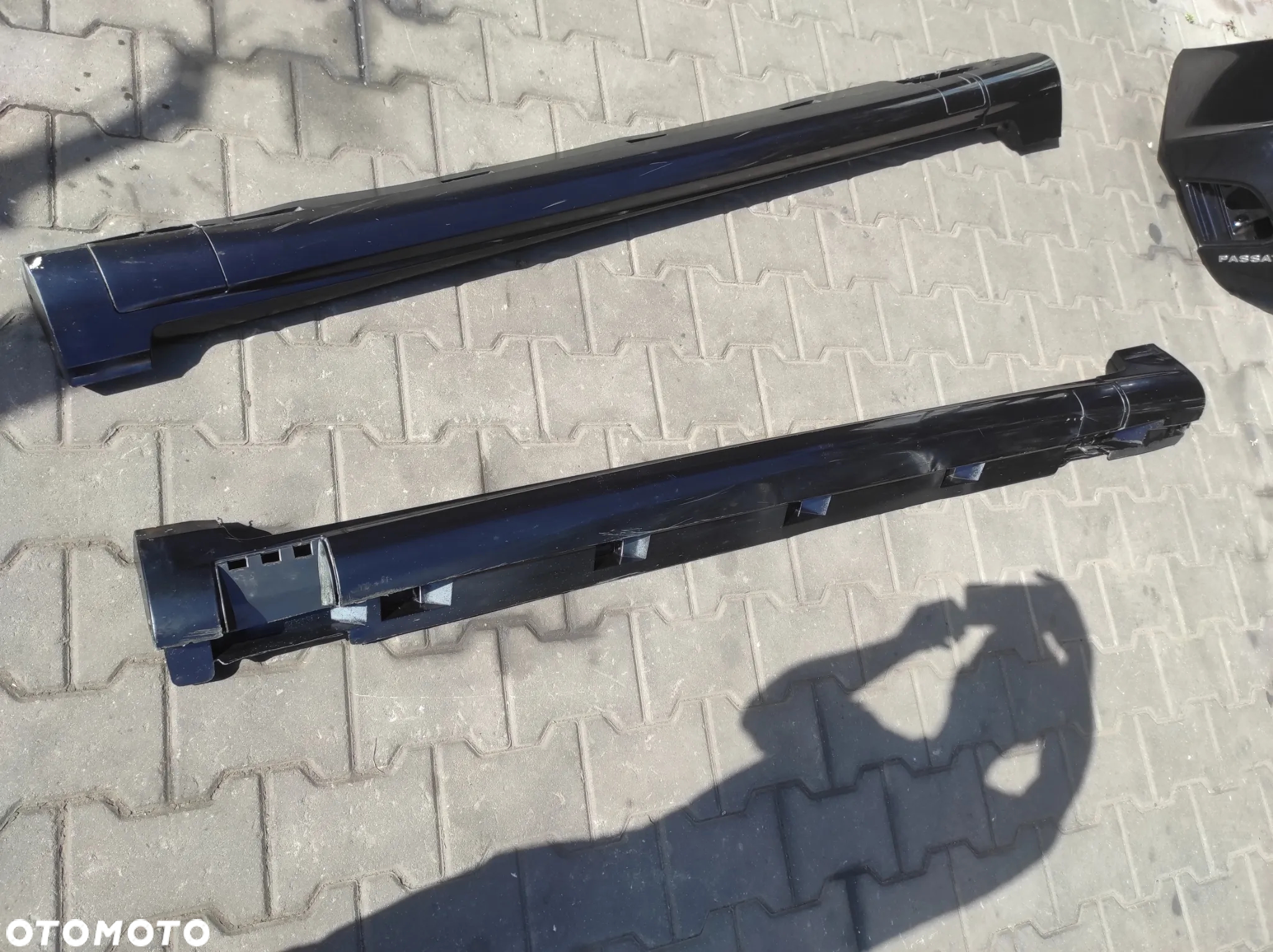 PRÓG PROGI NAKŁADKI LISTWY VW PASSAT B6 R LINE LC9X CZARNE WYSYŁKA !!!! - 3