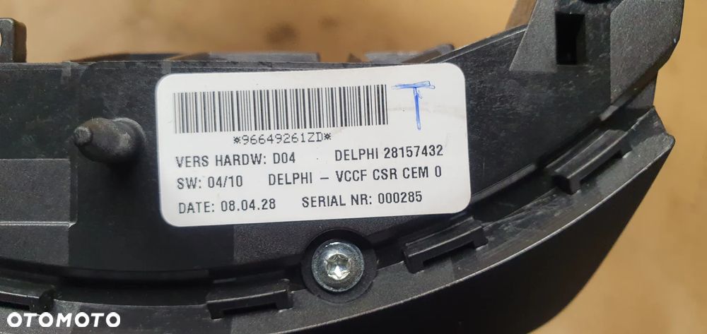 Przełącznik kierownicy multifunkcja przełączniki Citroen C5 III 96649261ZD - 8