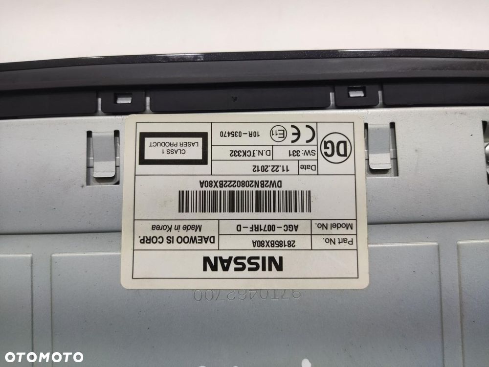 FABRYCZNE RADIO CD NISSAN JUKE I F15 2010-2014 28185-BX80A - 5