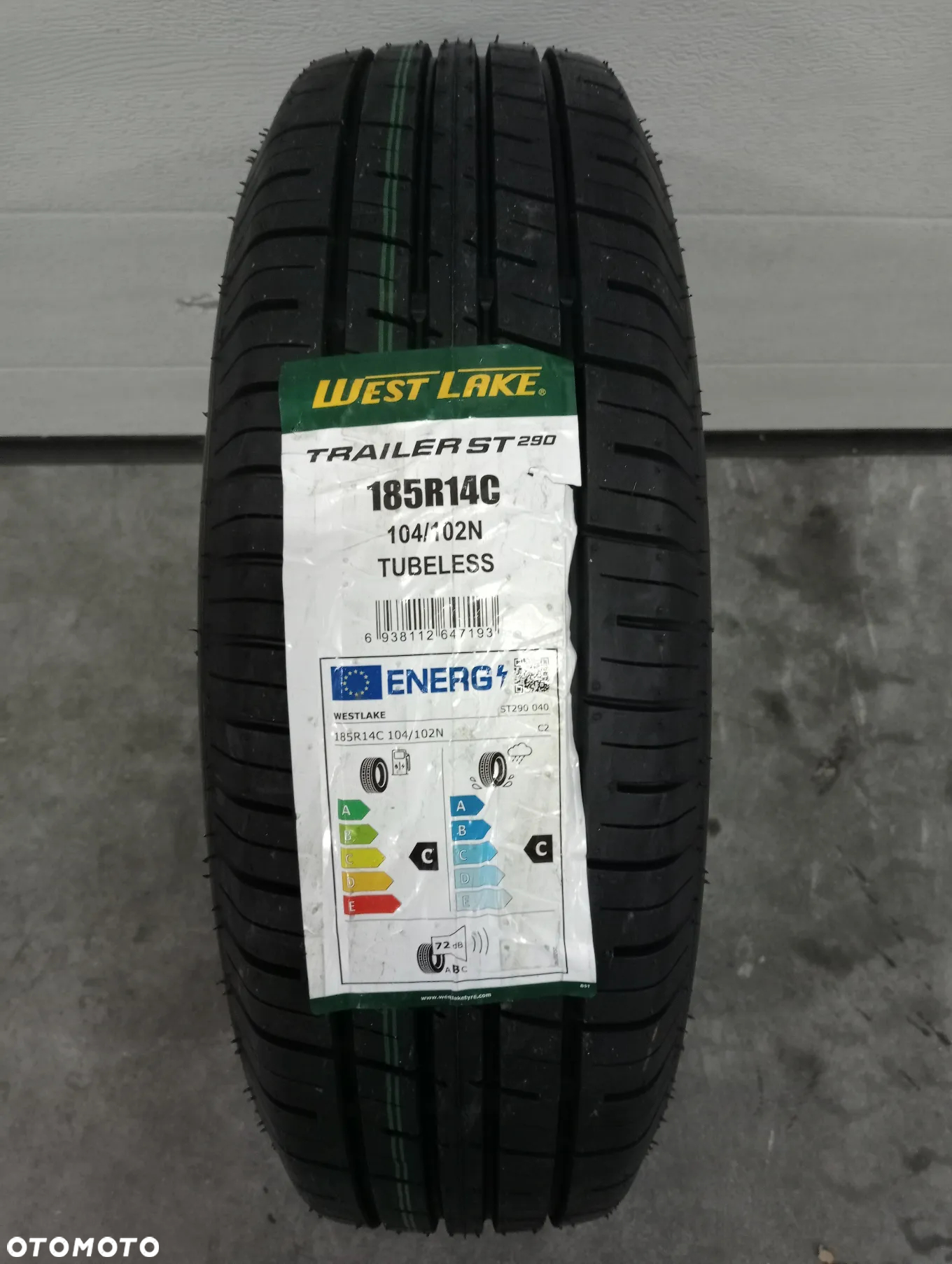 KOŁO 185 R14C WESTLAKE ST290 5.50Jx14 4X100 OPONA FELGA PRZYCZEPA !! - 5