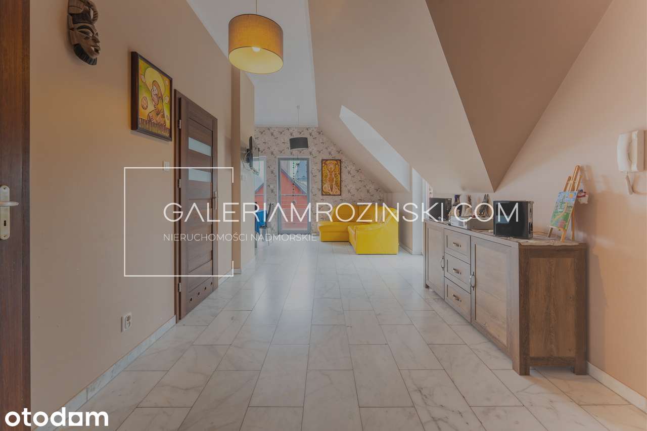 Mieszkanie z tarasem i garażem łącznie 79,73 m², 400 m od plaży