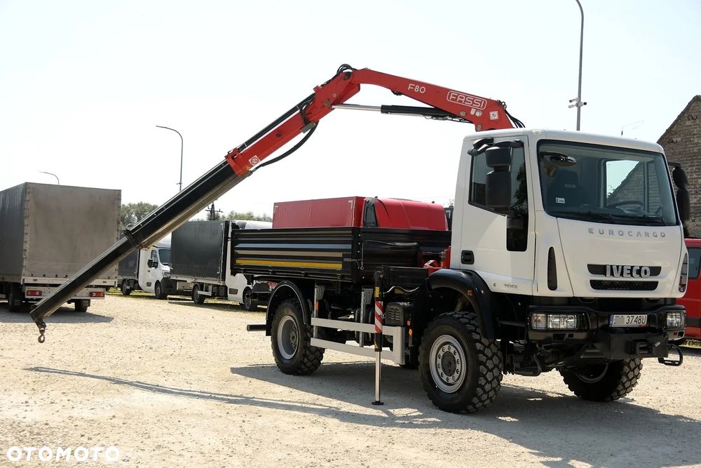 Iveco EUROCARGO 4x4 110E22 *WYWROT 3-STRONNY + HDS FASSI F80 * - 1