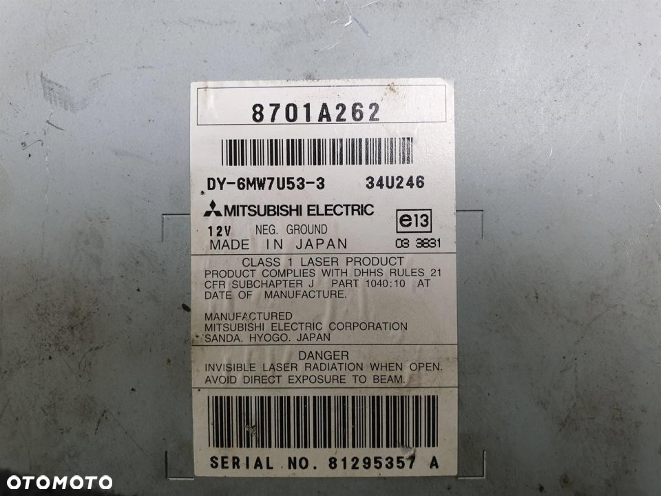 RADIO MITSHUBISHI PAJERO IV 8701A262 - 3