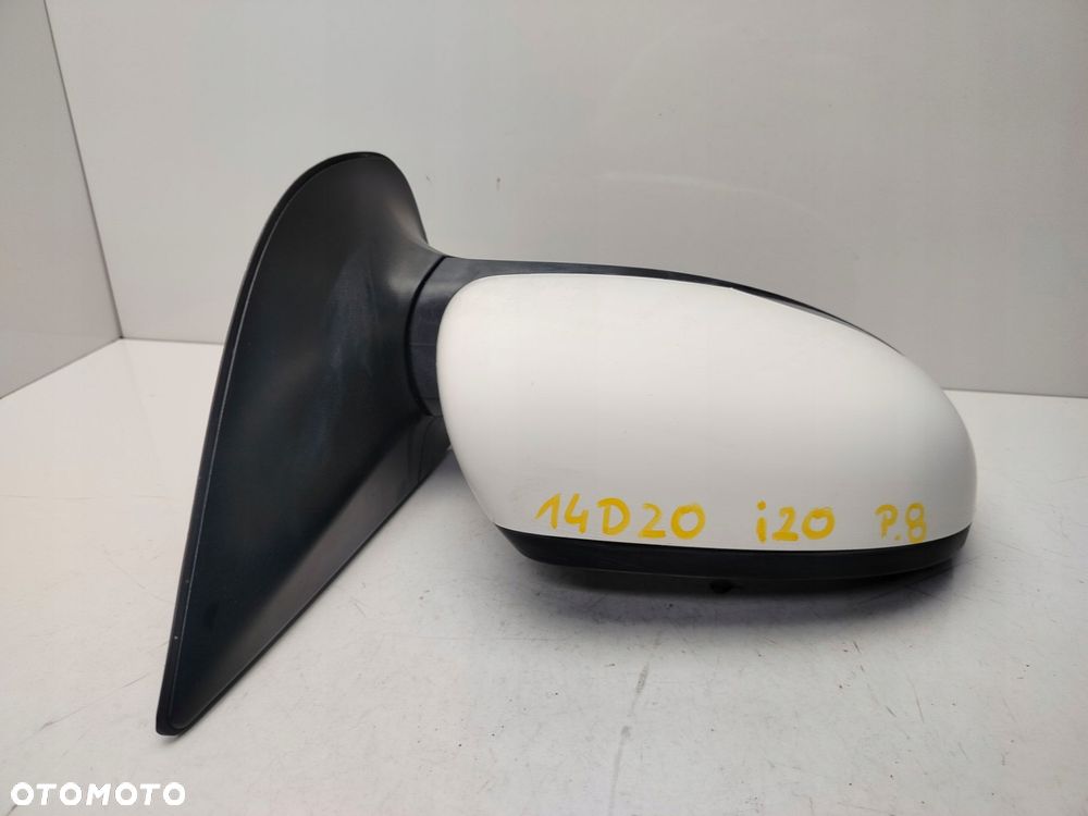 hyundai i20 i lift 12r- lusterko prawe zewnętrzne phw 8 pin - 1