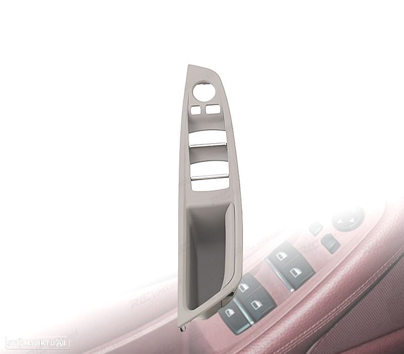 PUXADOR MOLDURA BOTOES DE PORTA BMW SERIE 5 F10 F11 CINZA - 1