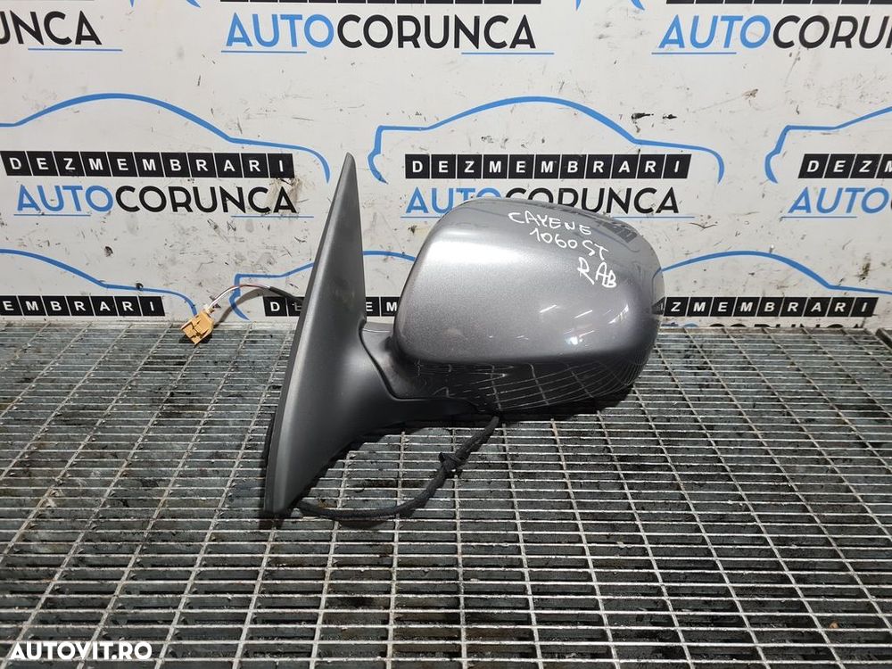 Oglinda stanga Porsche Cayenne Facelift 2007 - 2010 4 Usi GRI LM7W (1060) Rabatabile - 1