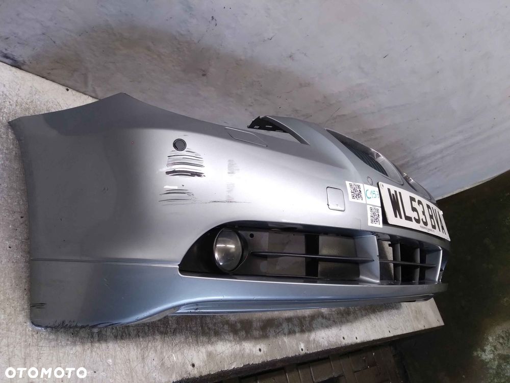 ^ ZDERZAK PRZÓD PRZEDNI BMW E60 E61 SERIA 5 SILBERGRAU SZARY PDC CZUJNIKI SPRYSKIWACZE LAMP XENON HALOGENY - 4