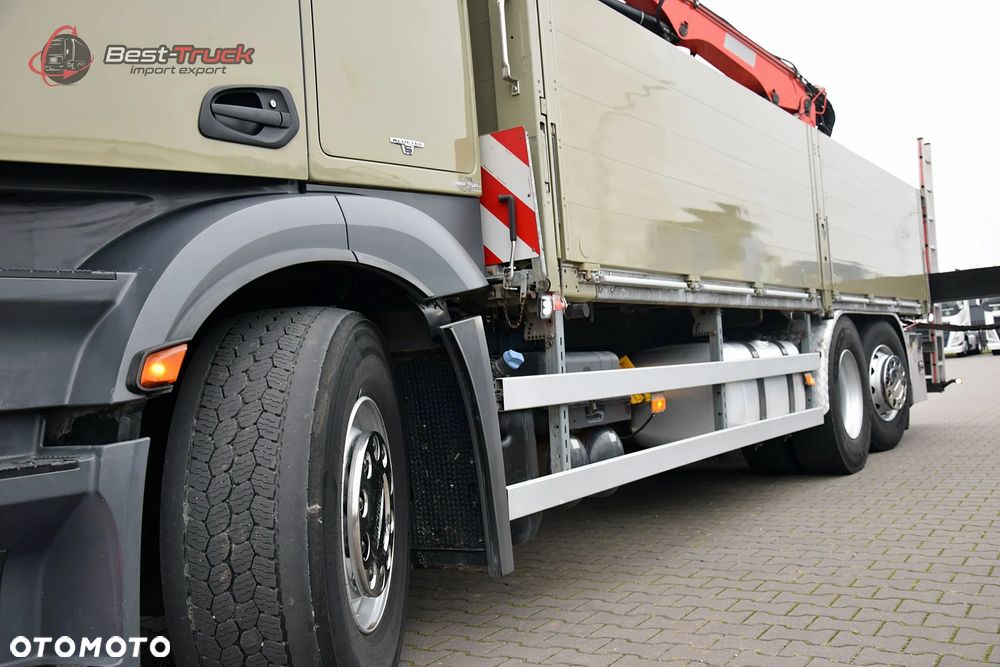 Mercedes-Benz ACTROS 2545 / 6X2 / SKRZYNIOWY 6,5 M / HDS MKG HLK 221 a2V  / STEROWANIE RADIOWE  PILOT / CAŁY NA PODUSZKACH  / OŚ SKRĘTNA / ROTATOR / CHWYTAK / - 6